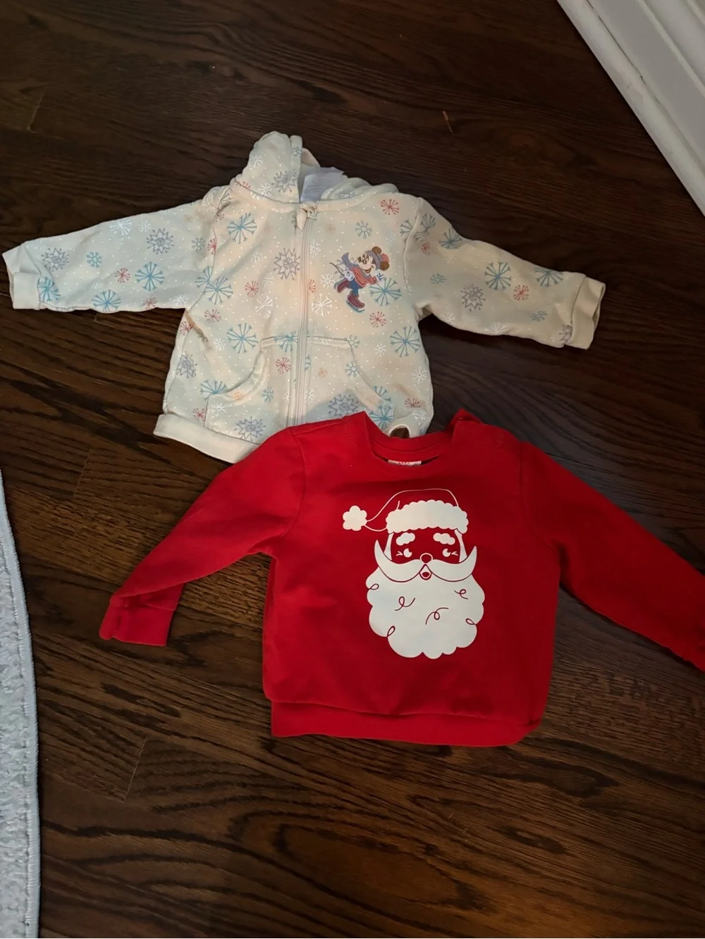 Bundle of two Christmas themed sweatshirts Disney